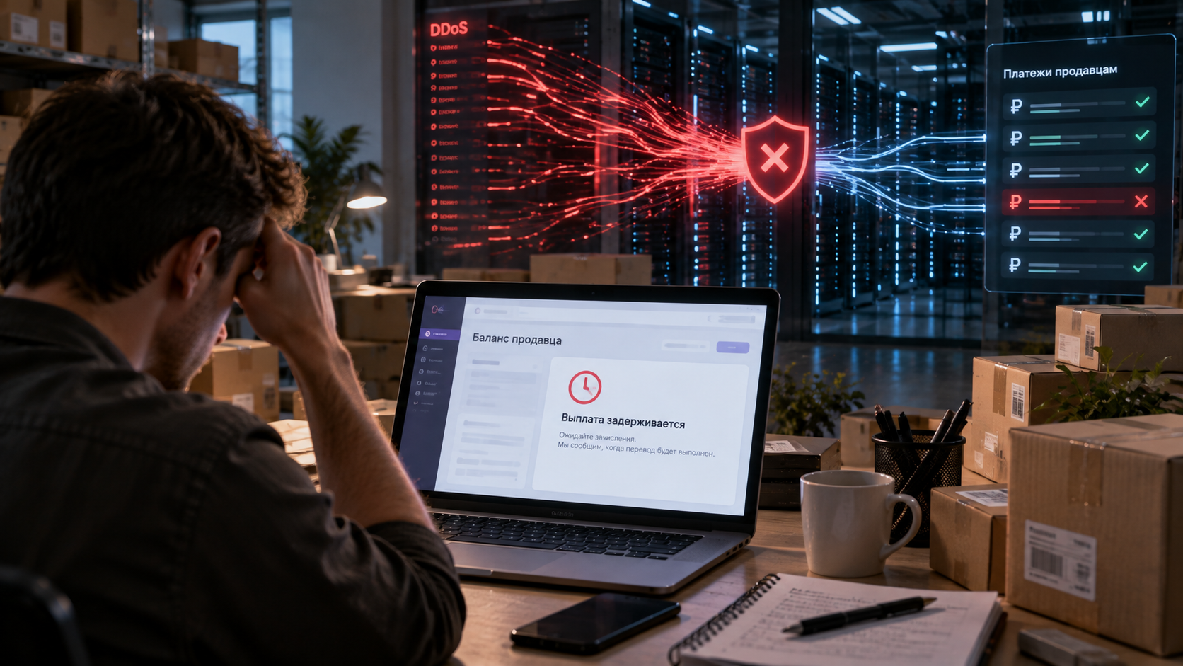 DDoS ударил по «Балансу продавца» Wildberries