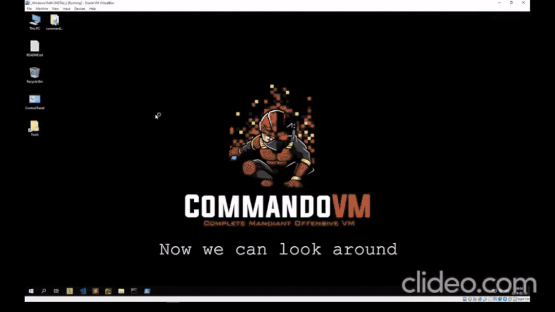 Запуск CommandoVM Запуск CommandoVM