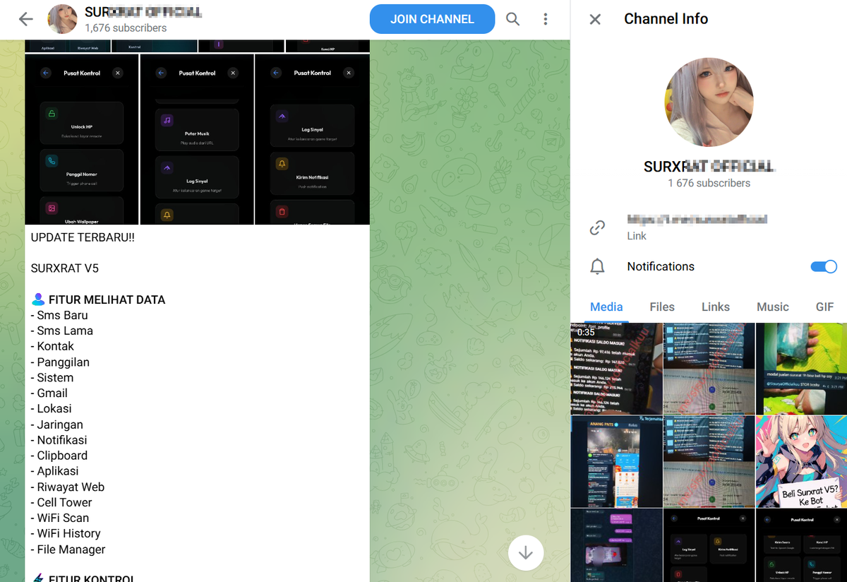 Реклама SURXRAT V5 в канале Telegram Реклама SURXRAT V5 в канале Telegram