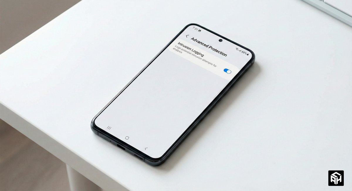 настройка Intrusion Logging в меню Advanced Protection на Android